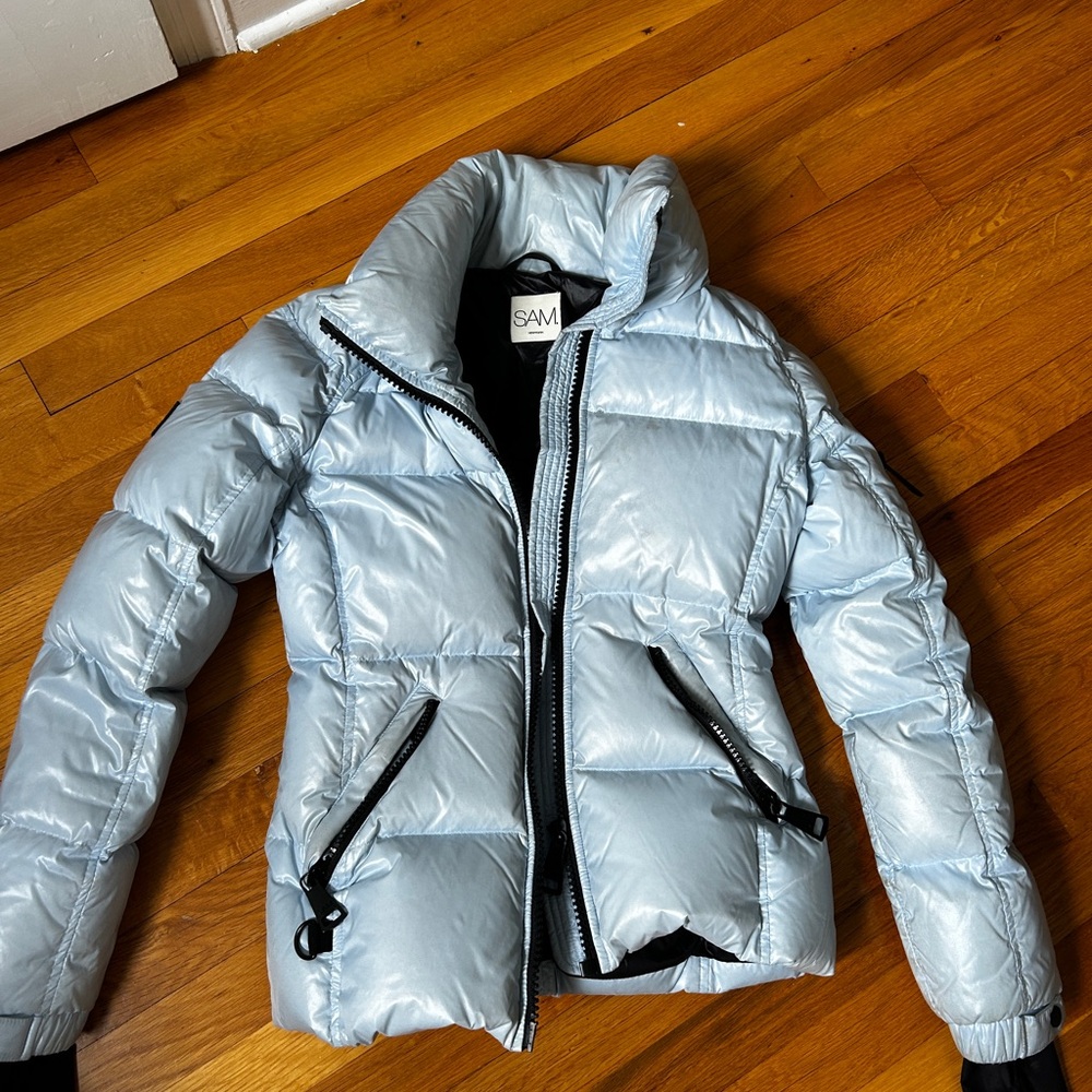 SAM Light Blue Quilted Jacket